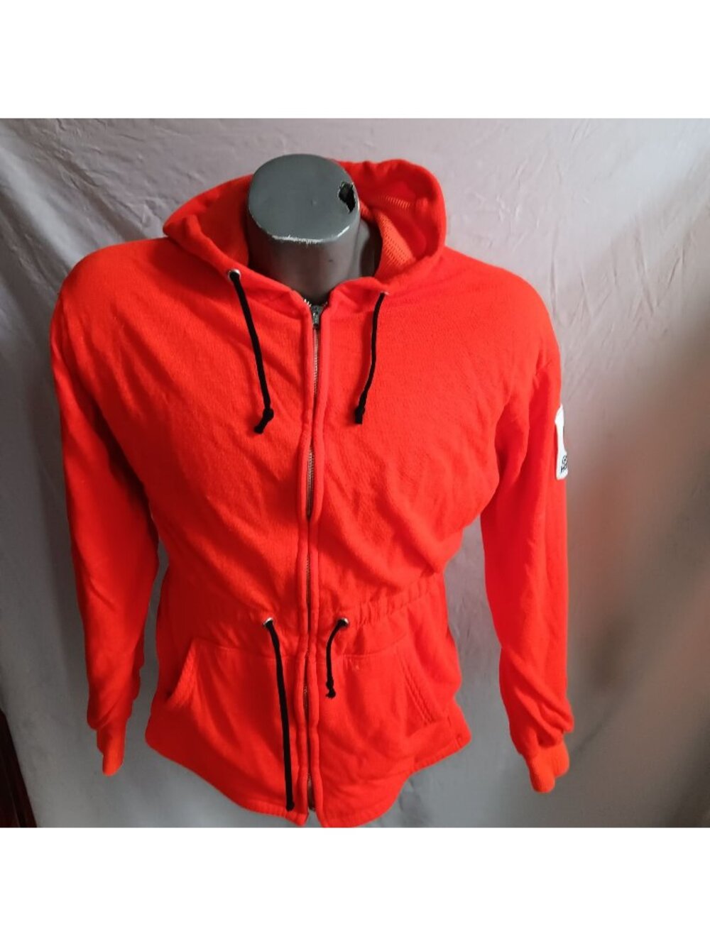 Vintage Farmer 1980's Hoody Jacket Men's Large Golden Harvest Patch Drawstring